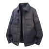 Mens Premium 90% Duck Down Puffer Jacket Winter Warm Outdoor Coat Loose Fit Solid Color With Faux Fur Collar