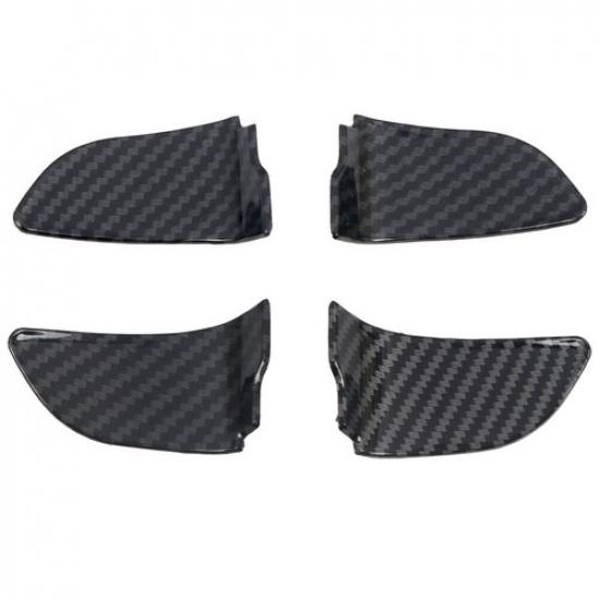 For Subaru WRX STI 2015-2021 Carbon Fiber Inner Door Handle Bowl Cover Trim 4pcs
