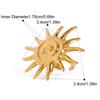 Stainless Steel Starfish Ring Gold Color Stainless Steel Jewelry Ocean Style Ring  Hand Jewelry