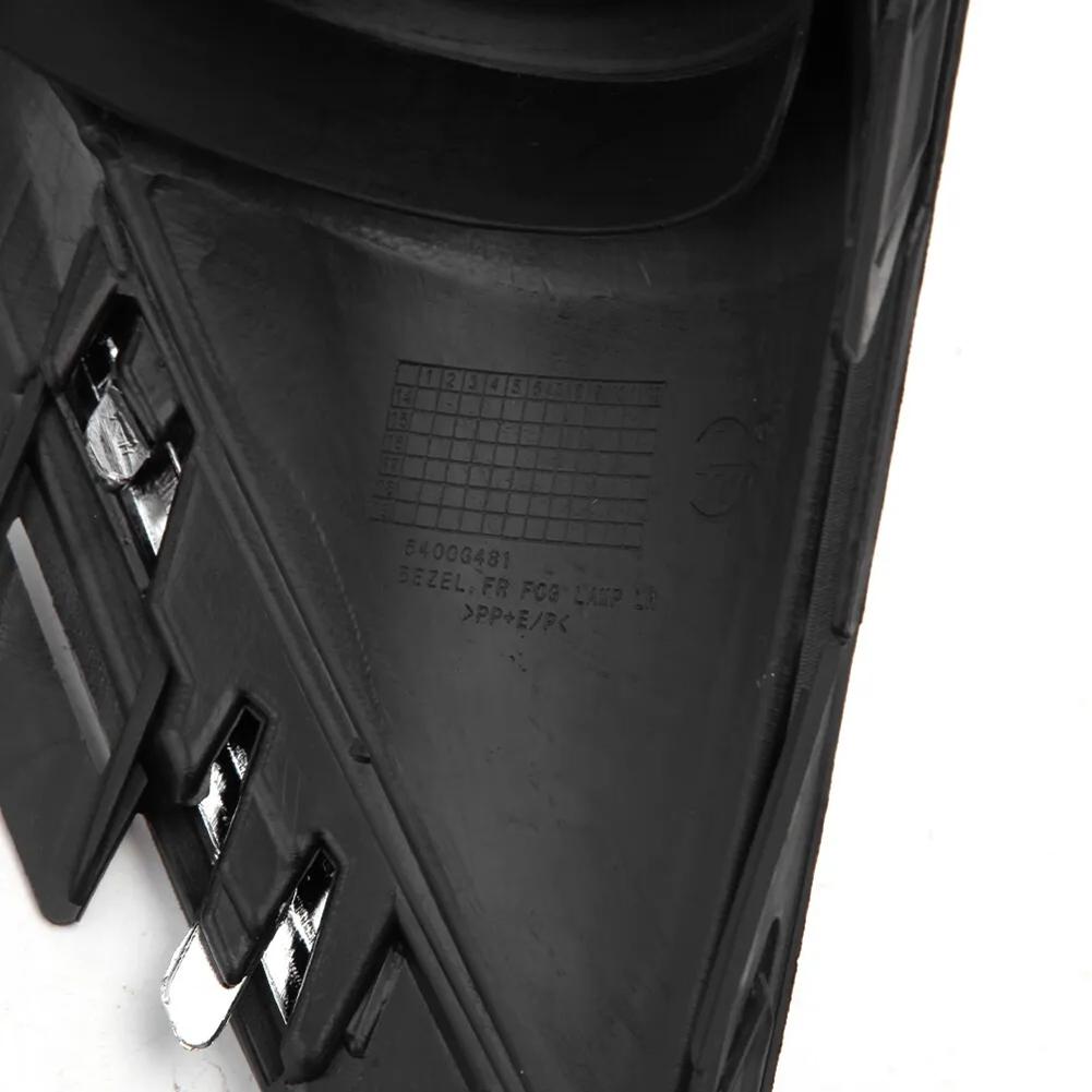 Fog Light Cover Front Bumper Pair Black Chrome Fog Light Lamp Frame Cover