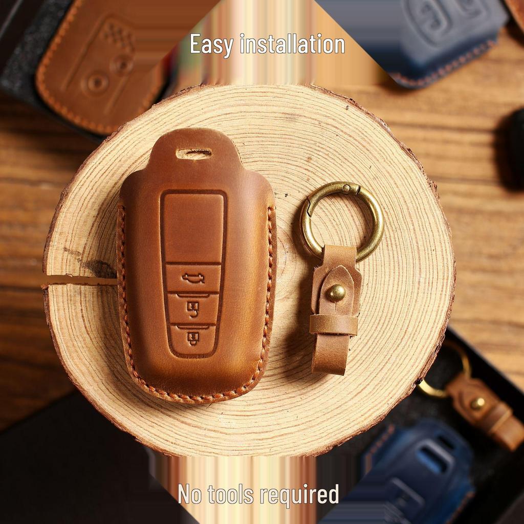 Toyota Key Case Genuine Leather Protective Shell