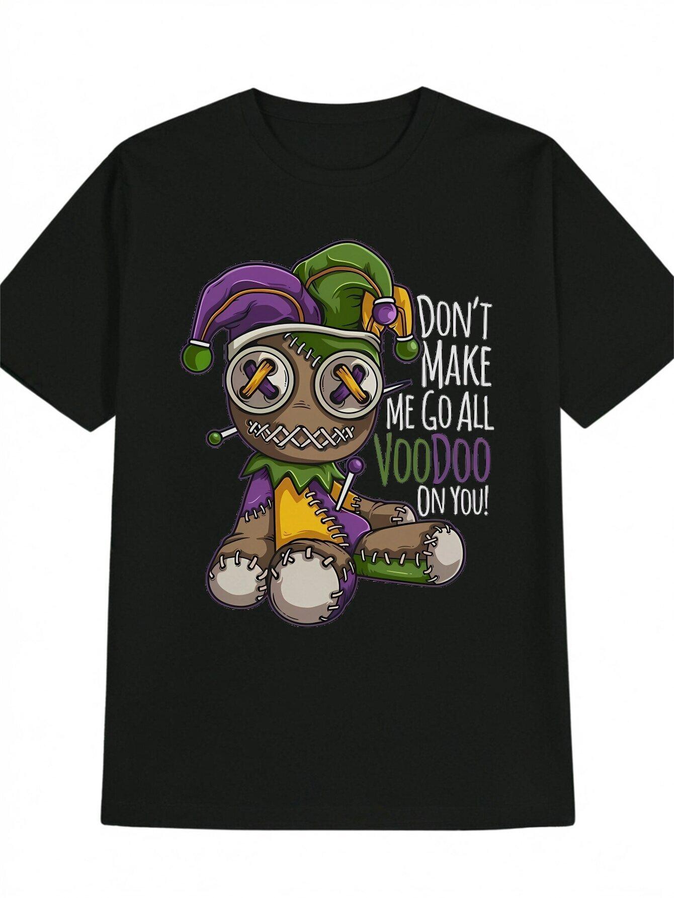 Funny Fashion Summer Short-Sleeve Black T-shirt with Retro Black Humor XXXXL