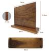 CRKMDCR Magnetic Knife Stand, Wooden Knife Holder, Strong Magnetic Wooden Knife Holder, Magnetic Knife Holder Storage Rack, Wooden Knife Holder, Knife