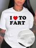 I Heart To Fart Cotton T-shirt
