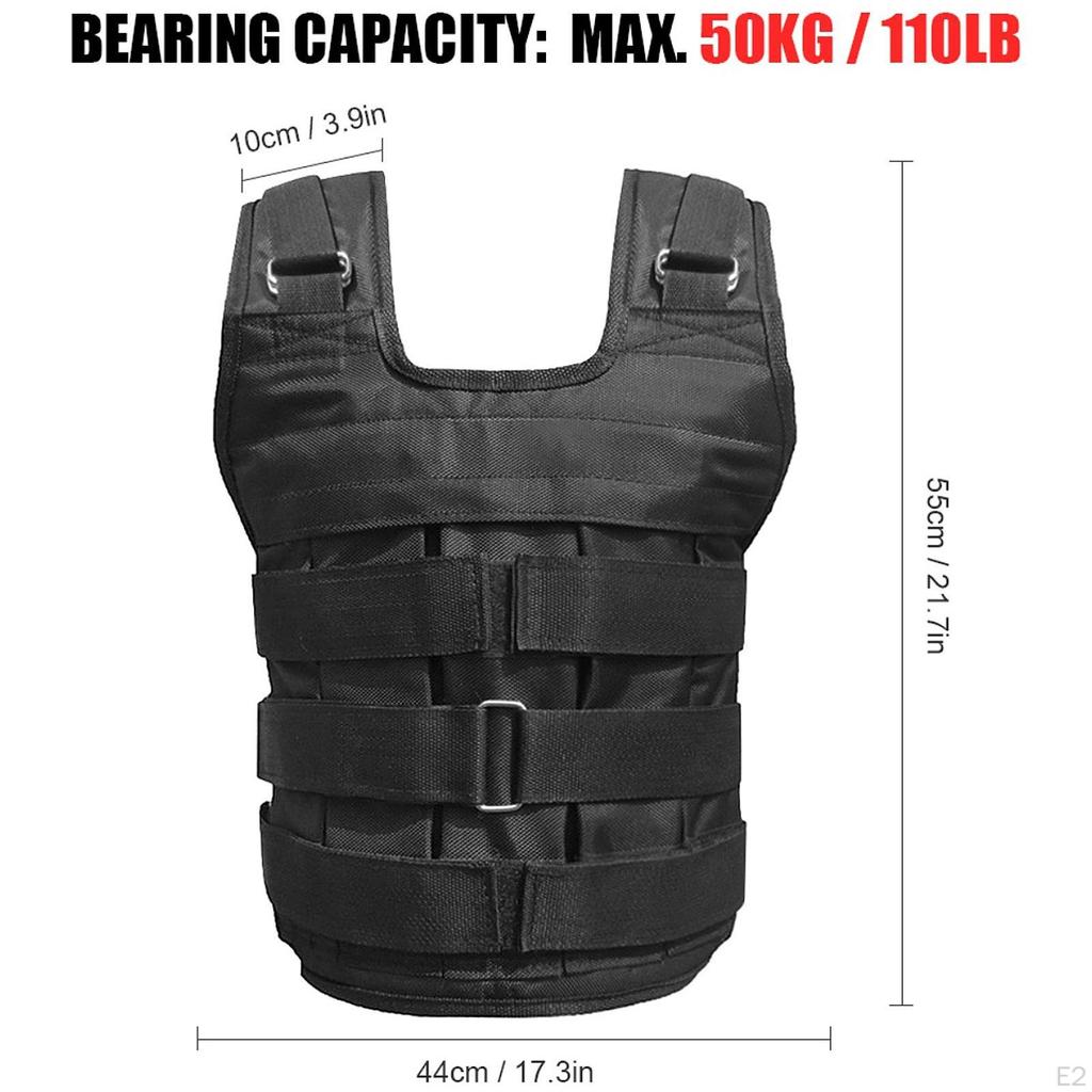 Nastavitelná Weighted Vesta Weight Loading Boxer Festcoat Cvičení bunda pro