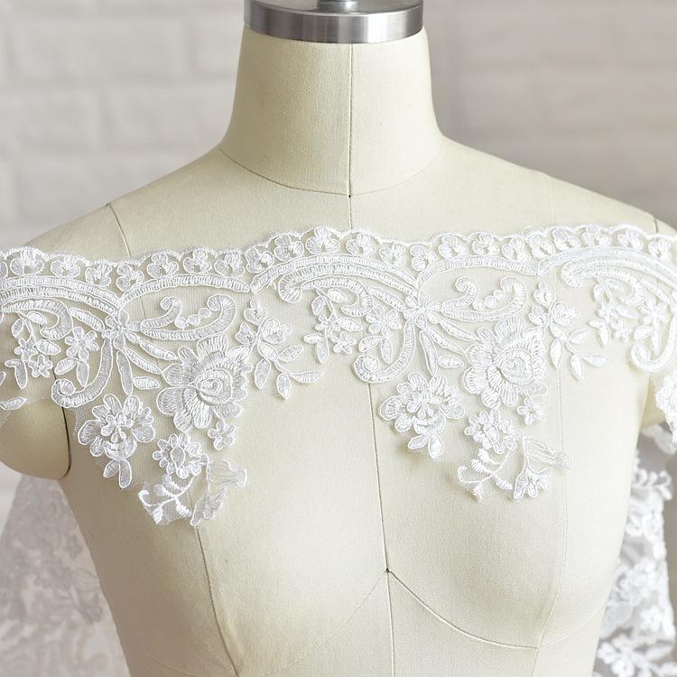 Wedding Veil Handmade Diy Lace Material, Lace Embroidery Car Bone Lace Fabric Clothing Tablecloth Decorative Fabric