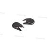 ABS 2pcs Front Seat Base Carbon Fiber Cover Trim For Toyota FJ Cruiser 2007-14