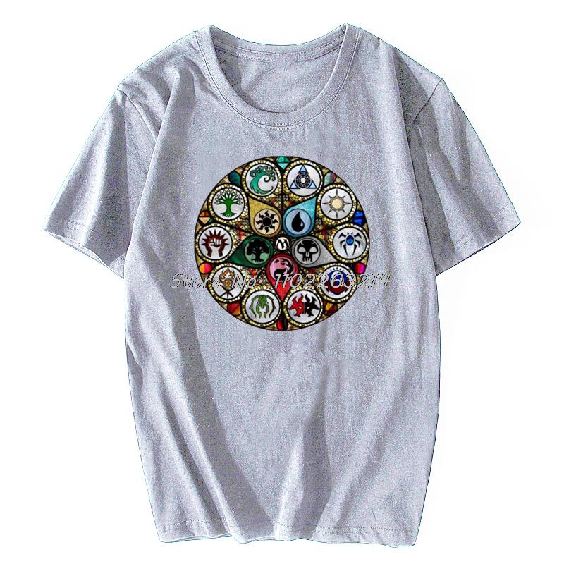 New Men T Shirt MTG  Stained Glass T-Shirt Women Tshirt Funny Unisex Cotton Oversized Streetwear