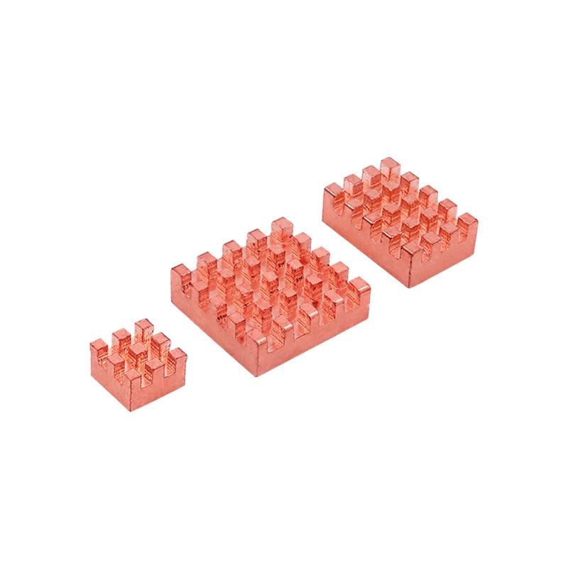 Orange Pi RV2 Pure Copper Heatsink & Adhesive Cooler for Development Board CPU Pure Copper Heatsink