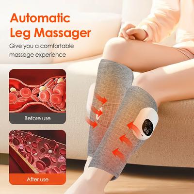 3 Modes Electric Leg Calf Massager Wireless Foot Airbag Vibration Massage Muscle Relaxation Fatigue Relief USB Charging
