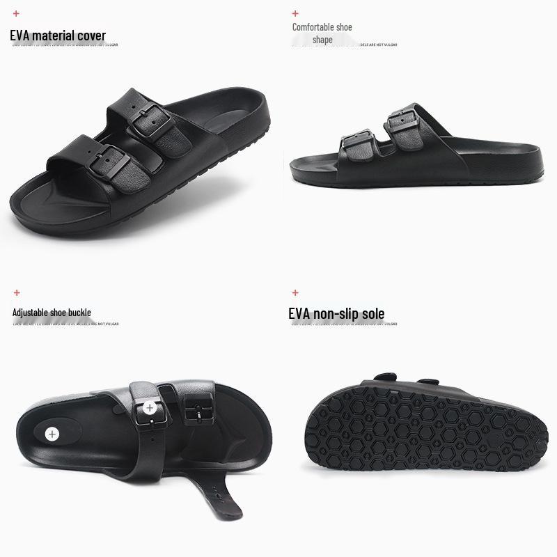 Men's Extra-Large Open-Toe Cool Slippers - Trendy Casual Sandals