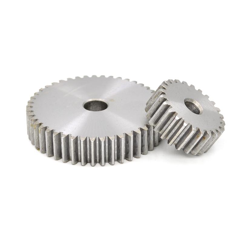 1Pcs Metal Transmission Gear Positive Gear Dia 77mm-162mm 45#Steel Cylindrical Gear 1 Mod 75/80/90/100/110/120/150/160 Teeth
