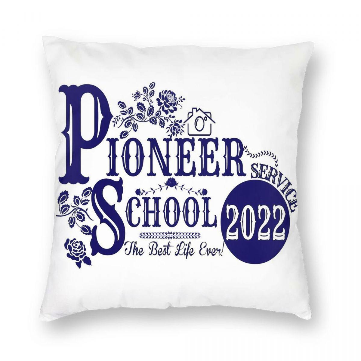Pioneer School Fully Accomplish Your Ministry Square Pillowcase Polyester Linen Velvet Creative Pillow Case Home Cushion Case 30x30cm 12x12in
