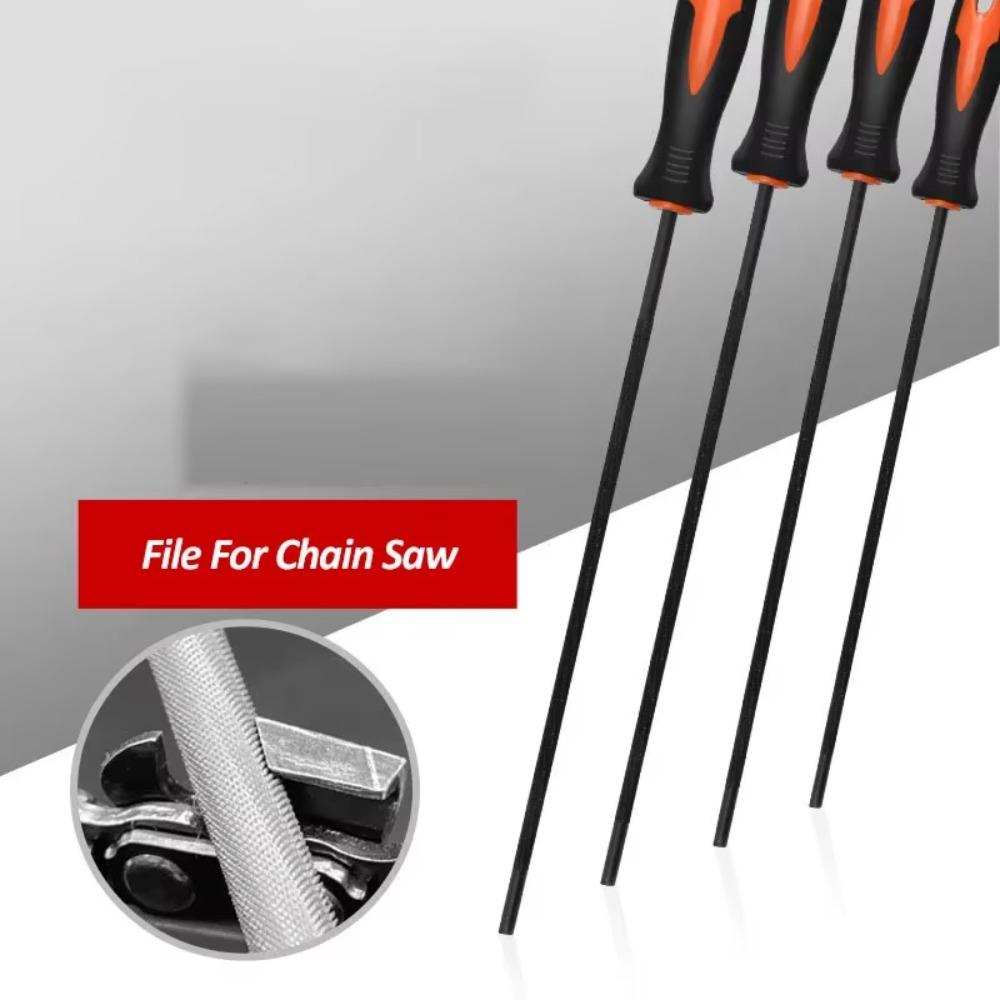 Kettensägen Rundfeilen zum Schärfen der Kette Runde Stahlschärfer Kettensägen Schleifen Schärfen Kettensägenfeilen 1 Stück 4mm/4.8mm/5.5mm