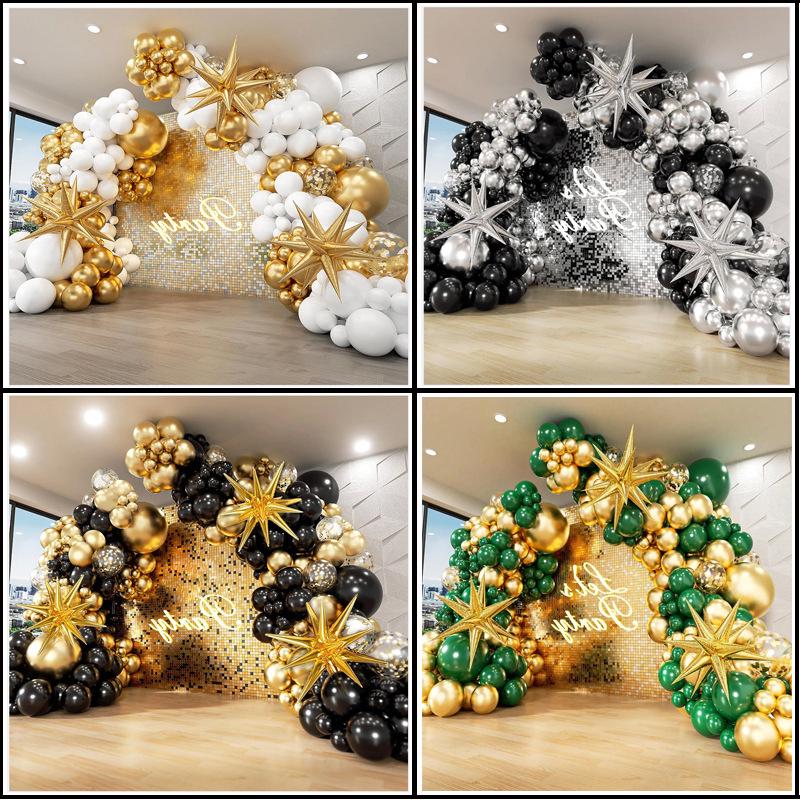 Exploding Star Balloon Chain Set for Parties and Events - Advanced Decorative Background