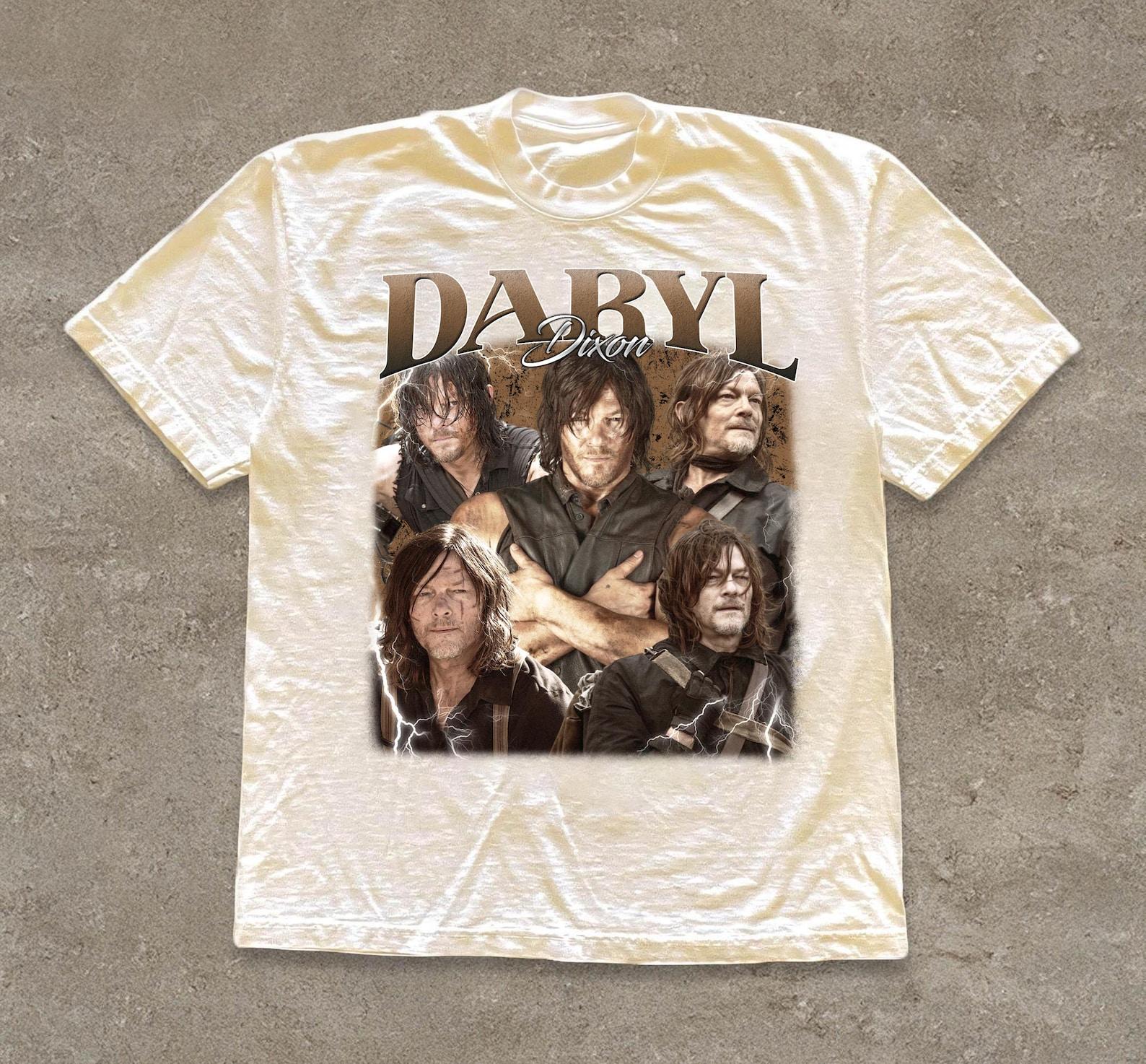 Daryl Dixon Vintage Graphic T-Shirt, Fan Gift, Retro Bootleg Tee, 90s Streetwear Shirt XL