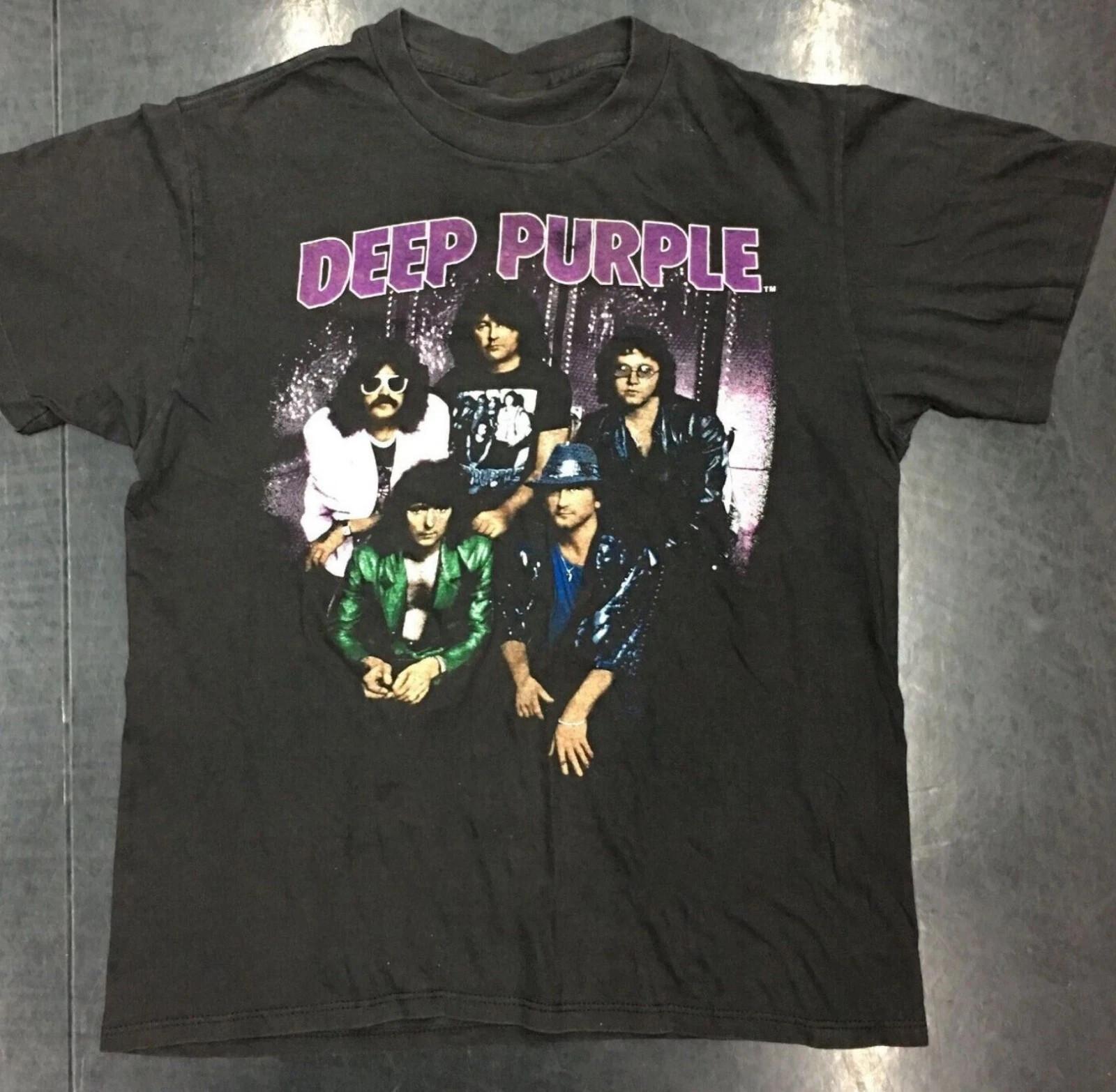 Vintage Deep Purple Band Member Gift Family Black S-5XL Shirt SN128 S
