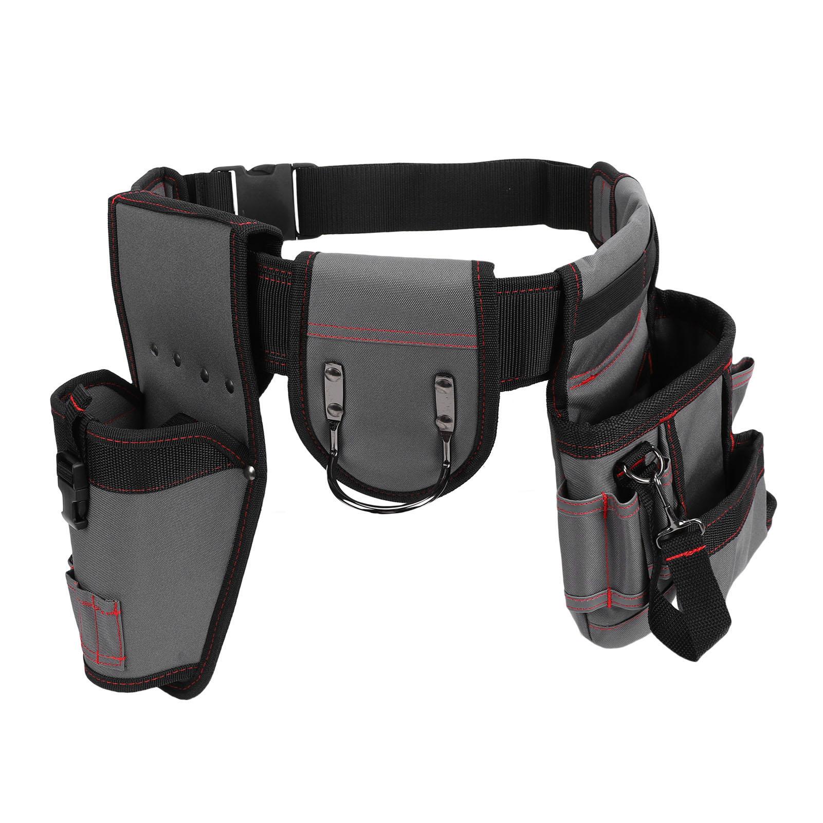 

Y016 Tool Belt Multi Functional Detachable Adjustable Oxford Fabric Waist Tool Pouch for Electrician Carpenter Plumber