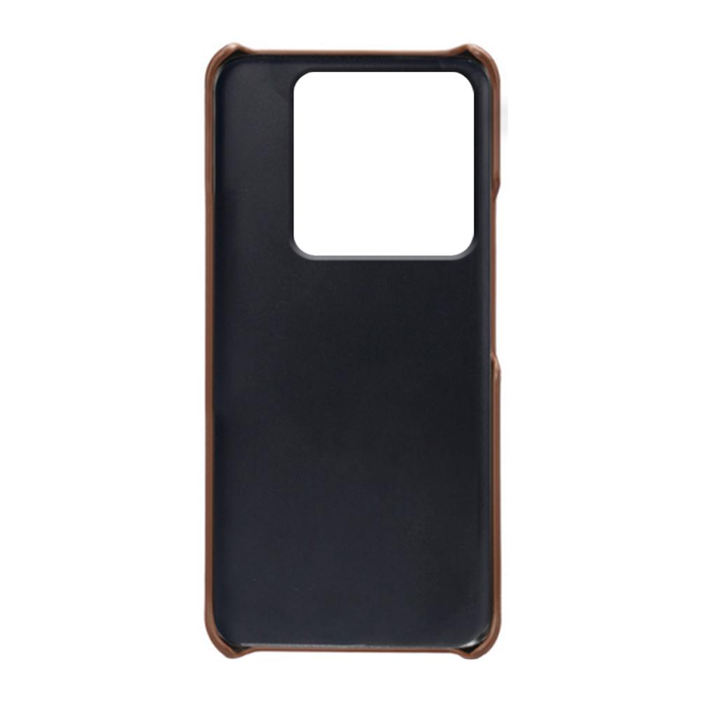 For Xiaomi 14 Case Dual Card Slots PU Leather Coated PC Protective Phone Cover