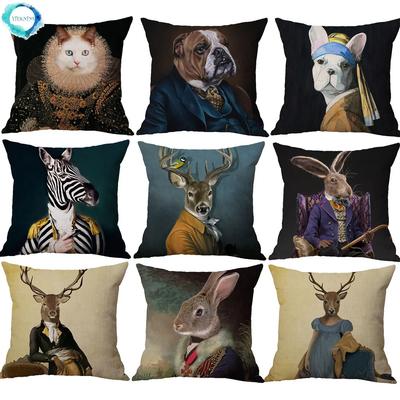Nordic Fashion Animal Cartoon Printing Cushion Cover Sofa Decoration Pillowcase Bedroom Decoration Pillowcase Pillow Cases