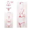 Women's Sexy Lingerie Naughty Nightingale Nurse Costume Babydoll Bodysuit with Headband