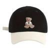 Corduroy Embroidered Teddy Bear Baseball Cap Adjustable Corduroy Material Sun Protection for All Seasons