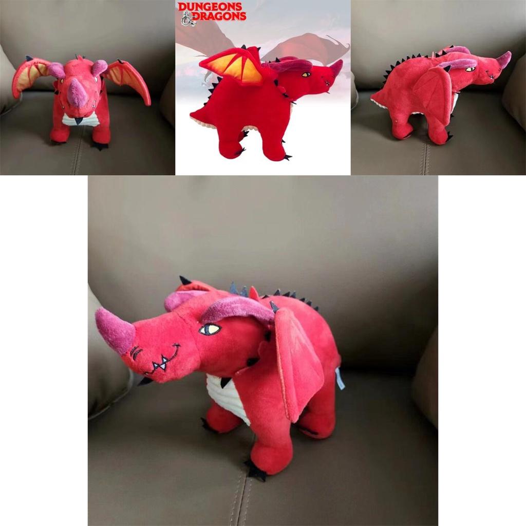 Short Pile Red Dragon Plush Toy A Must-have For D&d Enthusiasts
