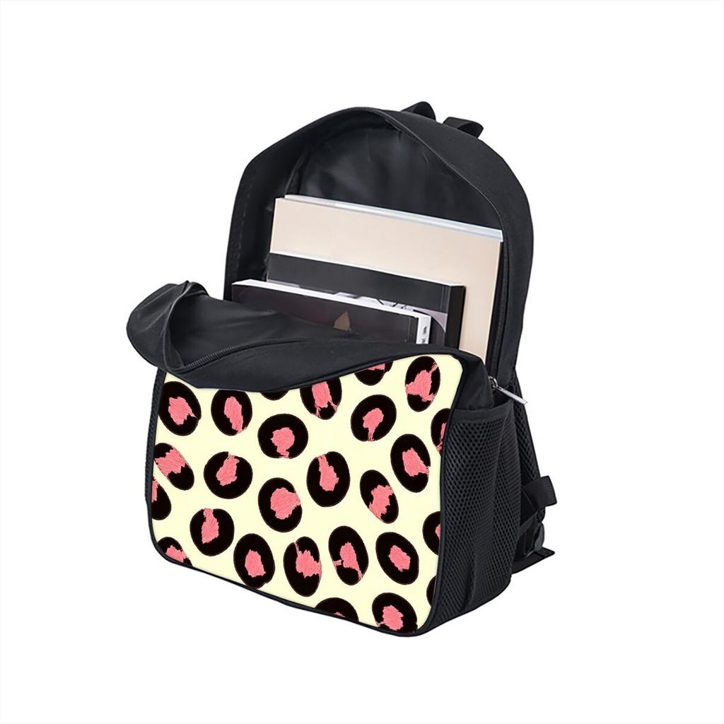 Animal Texture Print Single Layer Backpack Simple Style for Boys/Girls Children Best Gifts 2D Flat Cartoon School Bags