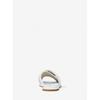 Michael Kors Portia Flat Slide Sandal 49t5pofa1a1999 Optic White