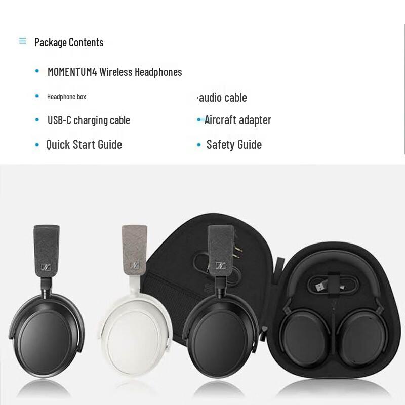 Sennheiser MOMENTUM 4 Wireless Adaptive Noise Cancelling Headphones