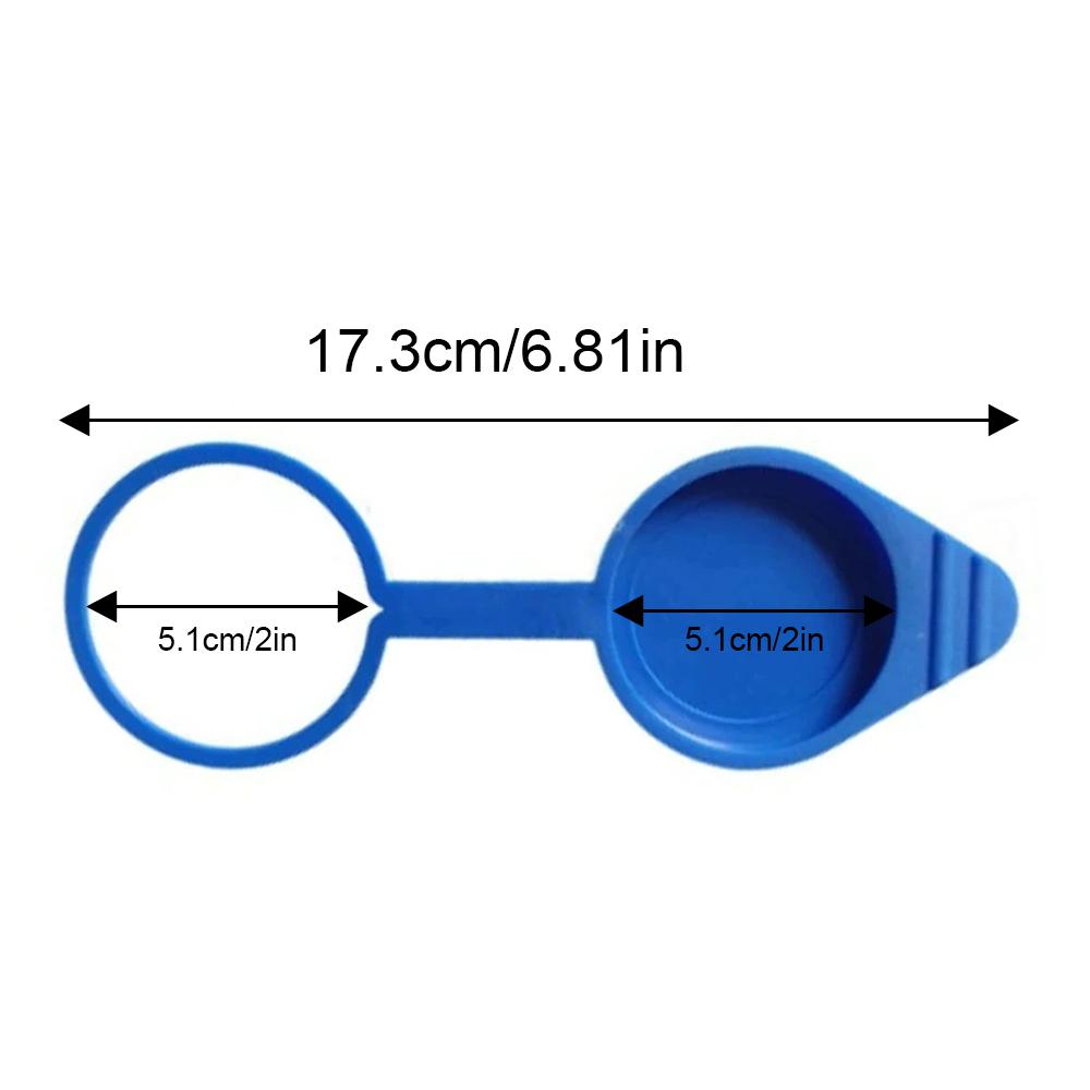 1Pc Blue Car Windshield Wiper Washer Fluid Reservoir Tank Cap CP9Z17A605A 54009 For Ford Focus MK3 2010-2018 Transit 2016-2024 Hoses Windshield