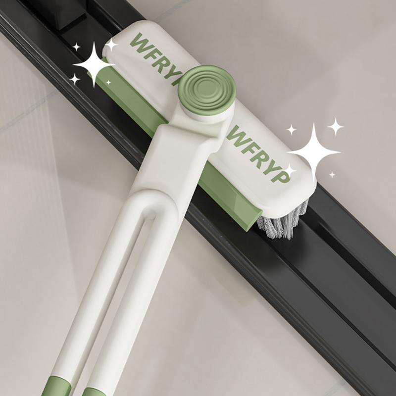 3 In 1 Rotating Crevice Brush Kitchen Toilet Stove Sink Scrubbing Cleaning Tool Hard-Bristled Brush for Stiff Angled Bristles