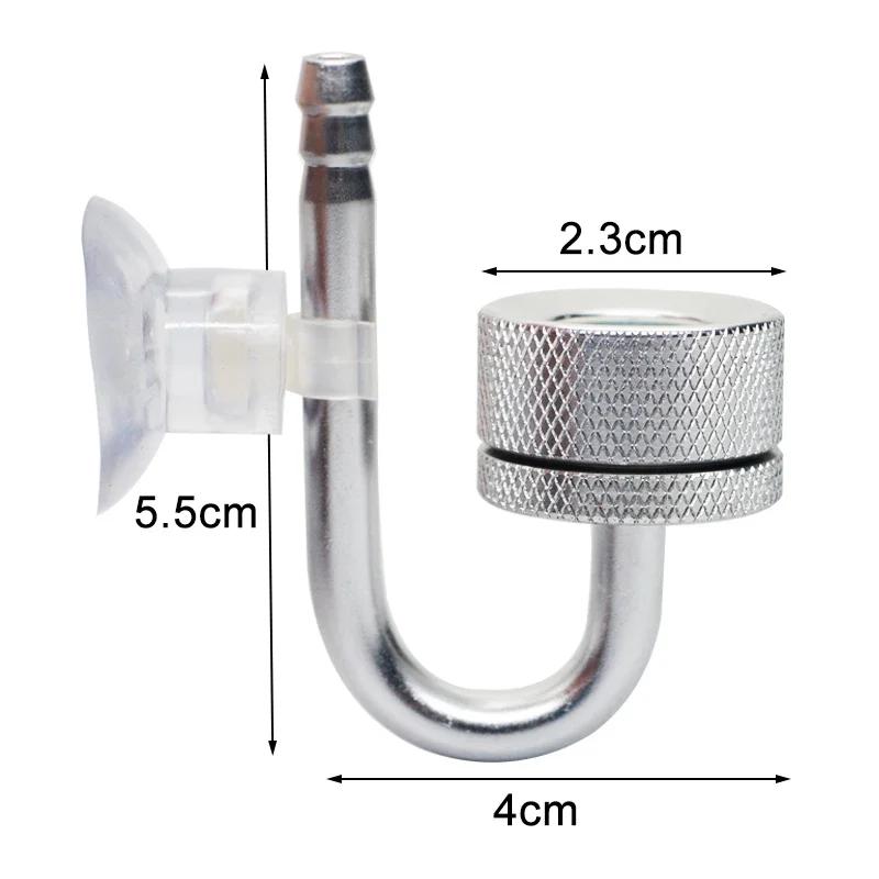 

Aquarium CO2 Diffuser Fish Tank Bubble Atomizer Reactor Solenoid Regulator CO2 System Atomizer for Plant with Suction Cup Silver