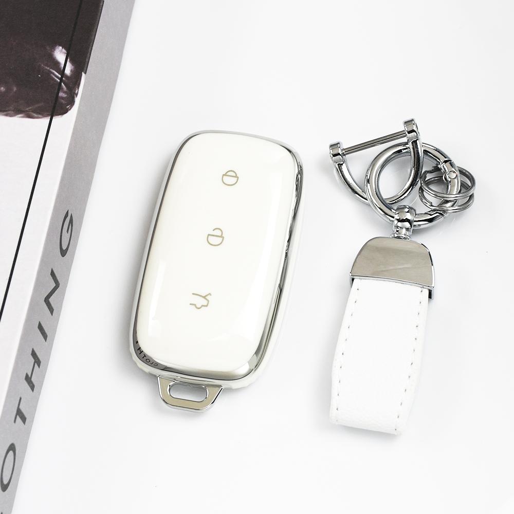 Tpu Car Key Case Shell Fob Cover Keychain Accessories For Geely Galaxy Ex5 E5 Emi Proton E.Mas 7 5 E8 Starry 8 Cityray L6 L7