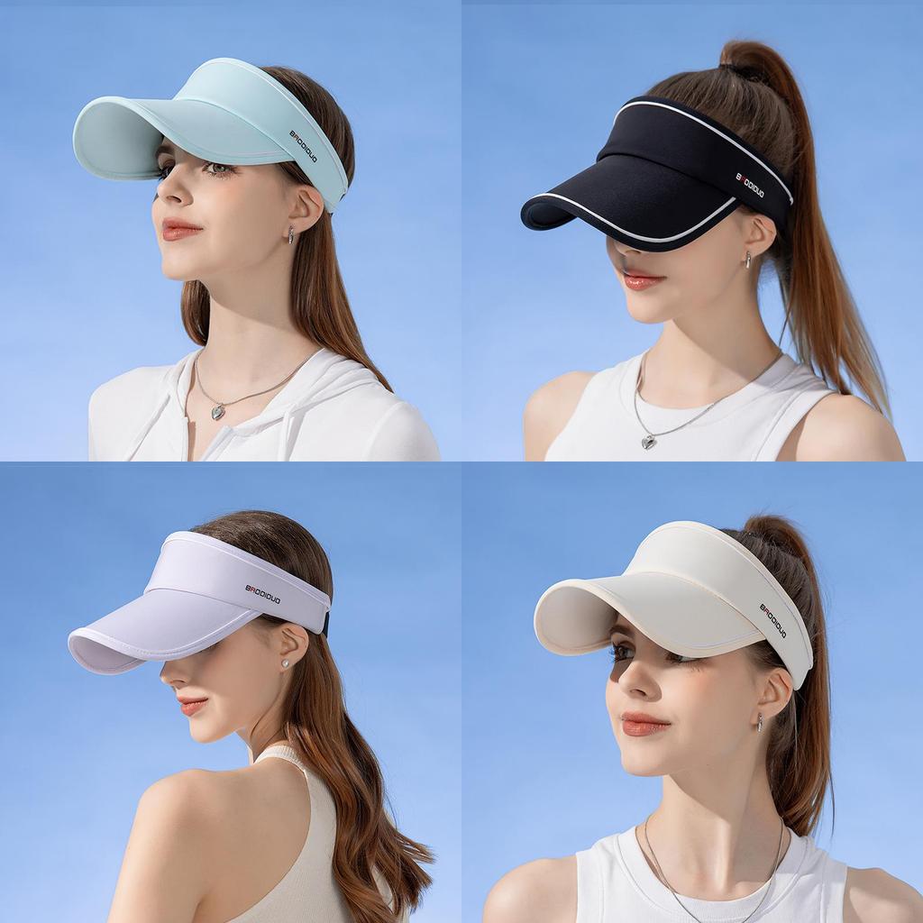 Ice Silk Sun Hat With Short Brim For Summer Outdoor Sun Protection