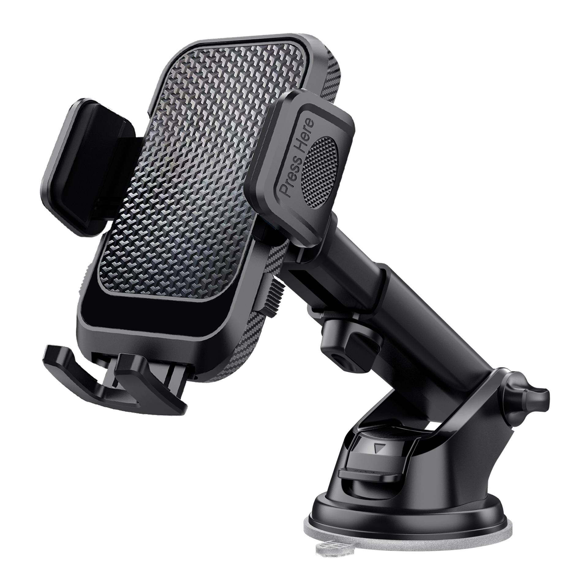 

Car mobile phone holder Car dashboard Windshield Suction cup retractable navigation Car hand center console чёрный
