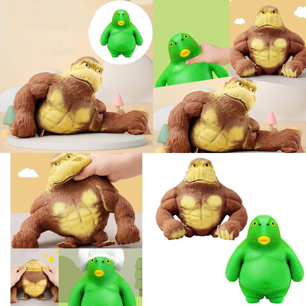 Creative King Toy Stress Relief Cartoon Soft Rubber Sand Sculpture Funny Decompression Doll