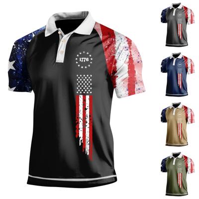 Camisas de Hombre de Tres Botones Color Sólido Cuello Blanco Raglán Tops