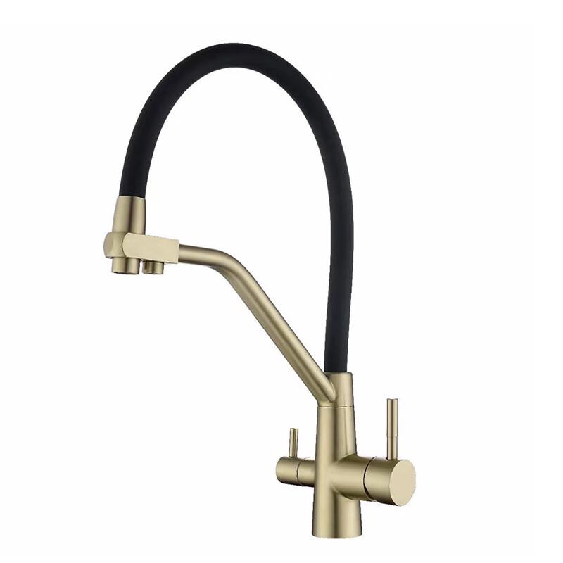 

304 Stainless Steel 3-in-1 Kitchen Faucet with Purified Water