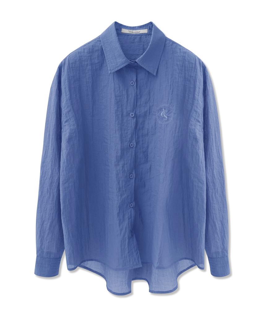 VIVACIOUS Winnie Solid See-Through Shirt_4 Colors