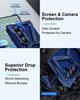 Oatsbasf Frameless Z Case for Samsung Galaxy Z Fold 7 Phone Case with 360° Rotatable Ring Metal Phone Cover Shockproof Bumper