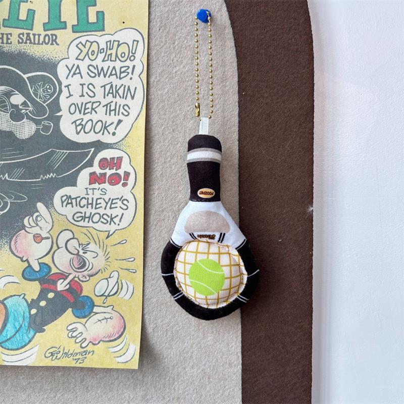 

Милая Забавная Плюшевая Кукла в Виде Теннисной Ракетки, Мягкие Игрушки, Брелок, Подвески для Рюкзака, Подвески для Сумки, Парные Украшения, Подарки, Игрушки для Прорезывания Зубов для Домашних Животных 1pcs