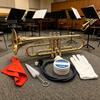 Trombone And French Horn Cleaning Set With Mouthpiece Brush Bore Brush Slide Grease & Polishing Cloth For Brass Instrument