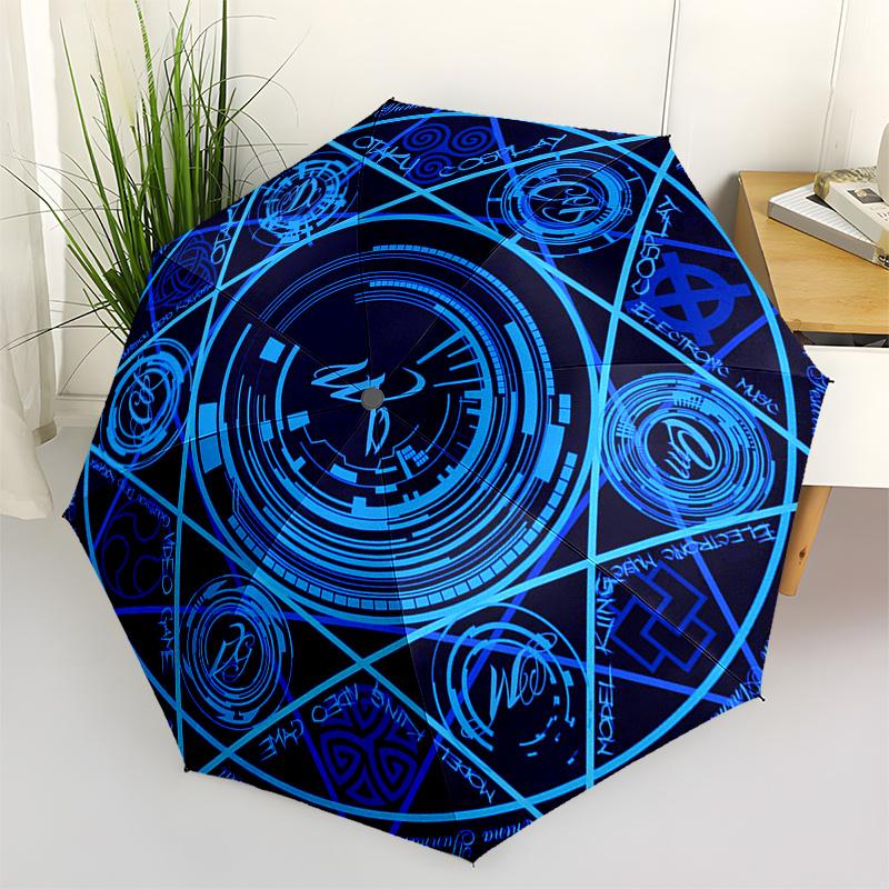 

Magic Circle, Festival Logo themed, Eight ribbed, Self folding Umbrella Is Suitable for Everyday Outdoor Use and Is An Ideal Gift for Friend