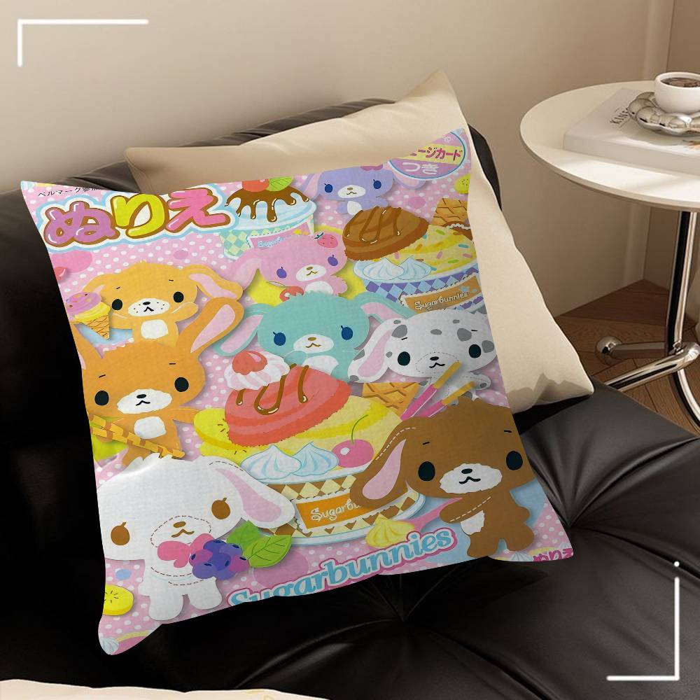 Подушка с изображением Sugarbunnies Аниме Kawaii Фильм 30x50 Полиэстер Декоративные Подушки для Дивана Подушки для Декора Дома Наволочка 30x30 cm