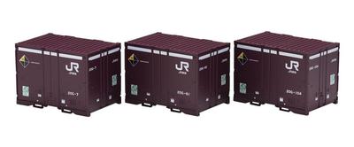 TOMIX HO Gauge JR 20G-0 Type Container (Early Model) - Set of 3 - Model Railway Supplies HO-3155