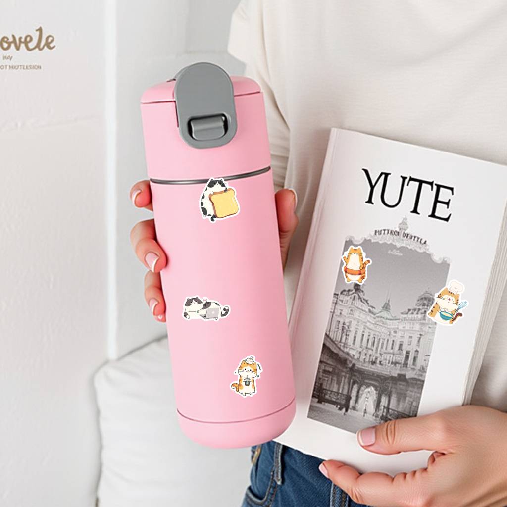35pcs Fun Animals Stickers Cute Cats  Stickers DIY Stickers For  Laptop Luggage Scrapbook Diary Sticker Laptop DIY