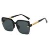 Luxury Rimless Brand Women Sunglasses Stylish Square Frameless Designer Ladies Sun Glasses Classic Trend UV400