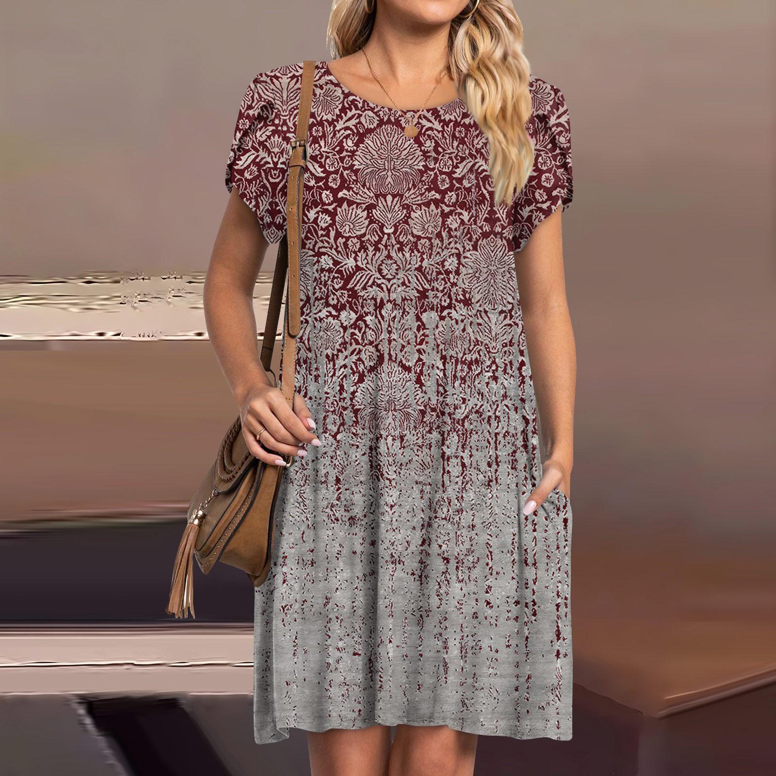 Женские летние платья с короткими рукавами — фото 7