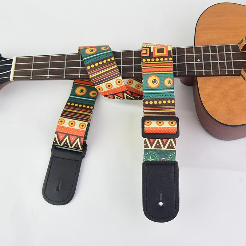 Ethnic Style Weaving Electric Guitar Strap Acoustic Guitar Strap Electric Bass Ukulele Universal Strap Guitar Accessories
